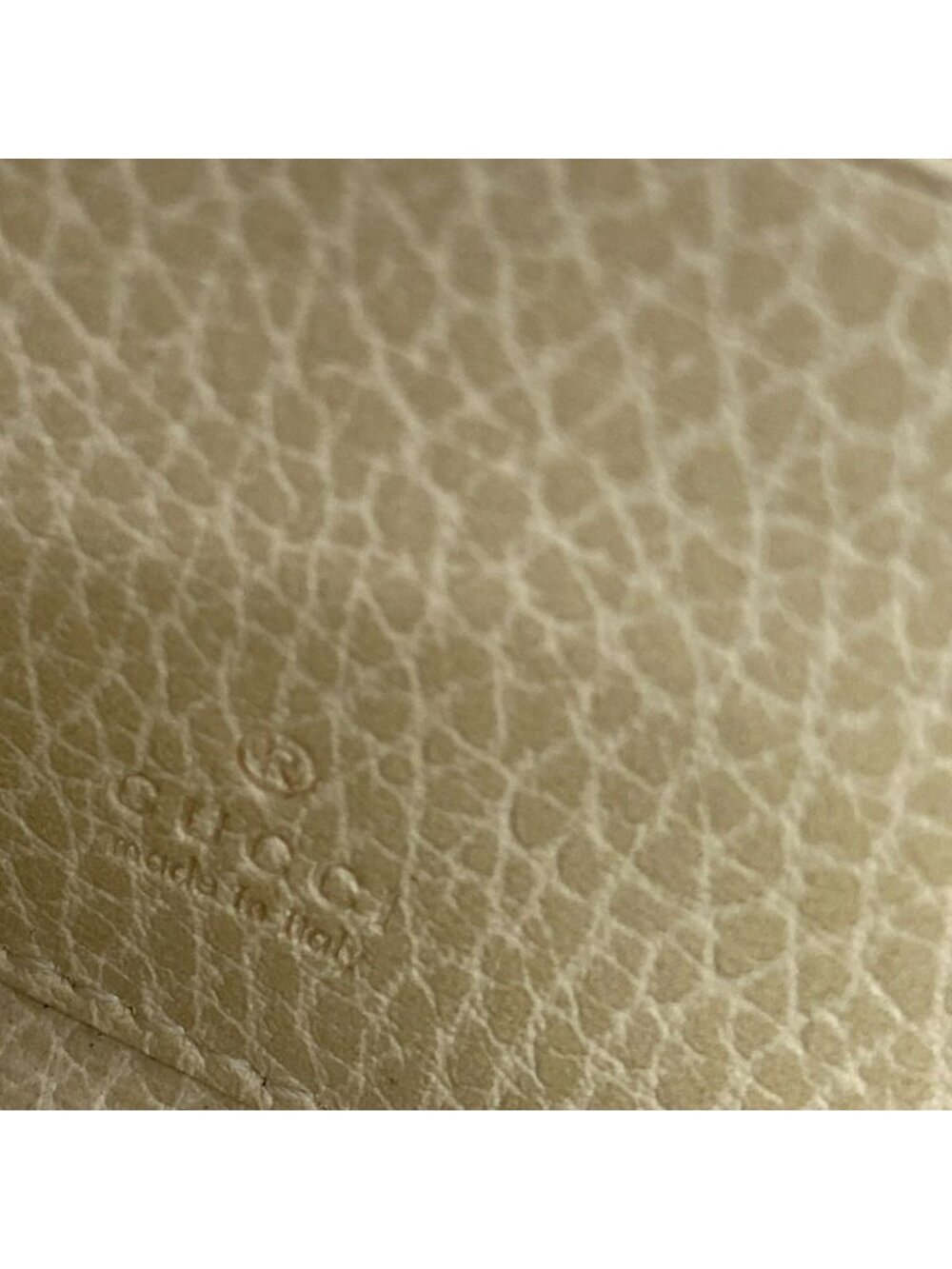 Gucci Wallet GG Plus Supreme White Beige Dark Brown L-shaped Zipper Leather - Picture 5 of 8